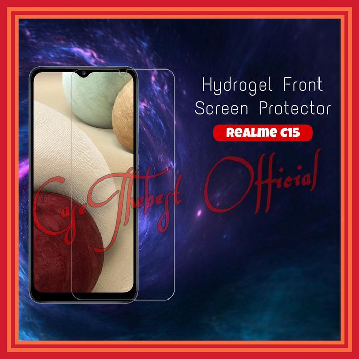 Gambar REALME C15 HYDROGEL CLEAR FRONT SCREEN GUARD PROTECTOR ANTI GORES FILM dari Case Thebest Kota Administrasi Jakarta Pusat Tokopedia