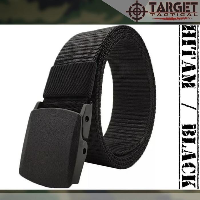Gambar Gesper Tactical Plastik ANTI Metal Detector - Hitam dari TARGET MILITARY ID Kota Administrasi Jakarta Pusat Tokopedia
