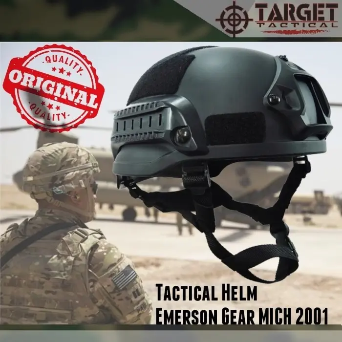 Helm Tactical Emmerson MICH 2002 New Series USA ORIGINAL - Hijau Army 1