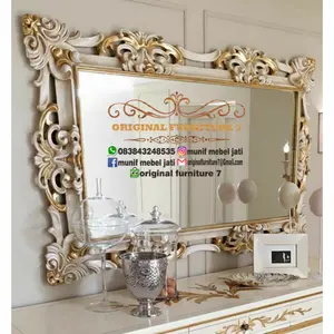 cermin hias model ukir terbaru, figura ukir mewah,cermin ukir Jepara