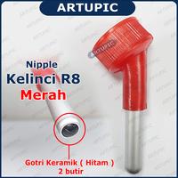 Gambar Nipple Kelinci R8 nipel nepel niple Botol Minum Kelinci Aluminium Gotr - Biru dari Artupic Peralatan Peternakan Kota Tangerang Selatan 2 Tokopedia