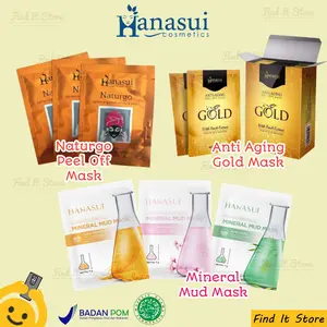 Hanasui Naturgo Lightening Peel Off Face Mask Masker hitam Komedo BPOM