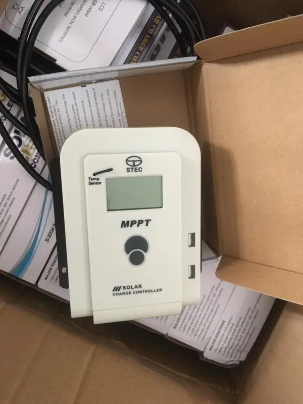 MPPT SOLAR CHARGE CONTROLLER 30A STEC 12V 24V ASLI 1