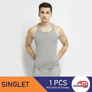 Chameleon Kaos Dalam kerah bulat / UCHT03T1CSGRY