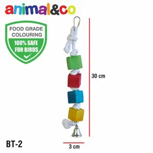 Animal & Co BT-2 Bird Toy Mainan Burung Gigitan Parrot Macaw Conure