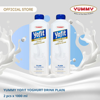 Gambar Yummy Yofit Yoghurt Drink Plain 2 x 1 Liter dari YUMMY Dairy Kota Administrasi Jakarta Timur 1 Tokopedia