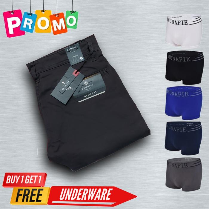 Gambar celana chino/ BENHILL ORIGINAL/ dark grey uk.31 dari frama co Kota Depok Tokopedia