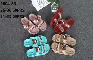 Sandal Slip on Anak perempuan S31-35 model beruang boneka lucu
