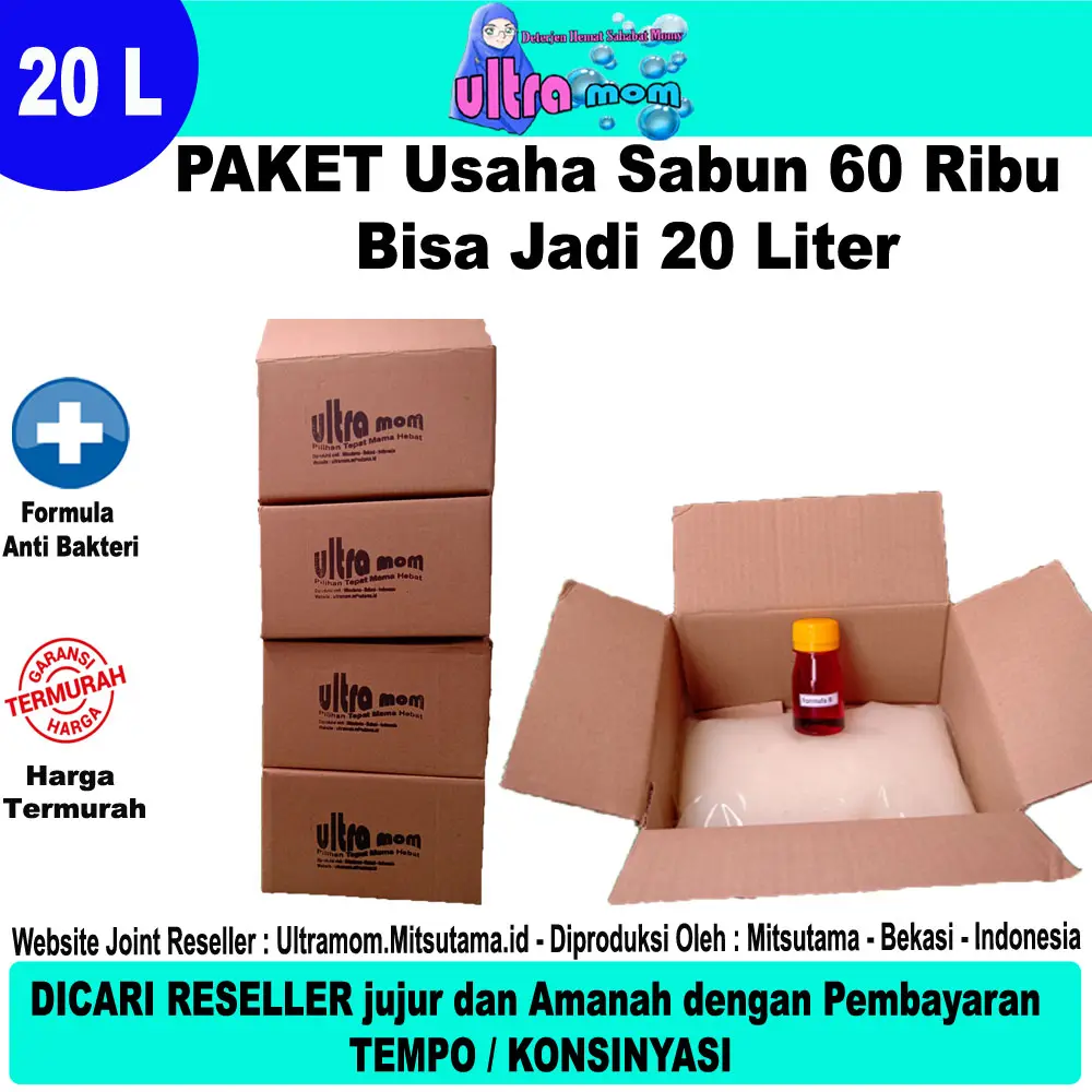 ULTRAMOM Biang Sabun Cuci Piring 20Liter Busa Banyak dan Kinclong