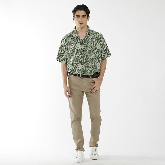 Gambar Batik Fractal Kemeja Pria Motif Green Telang Ukuran Standar Dewasa dari Batik Fractal Kota Bandung Tokopedia