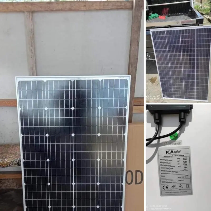 Panel Surya ICASolar Monocristaline 115Wp 100Wp Power Best Performance 0