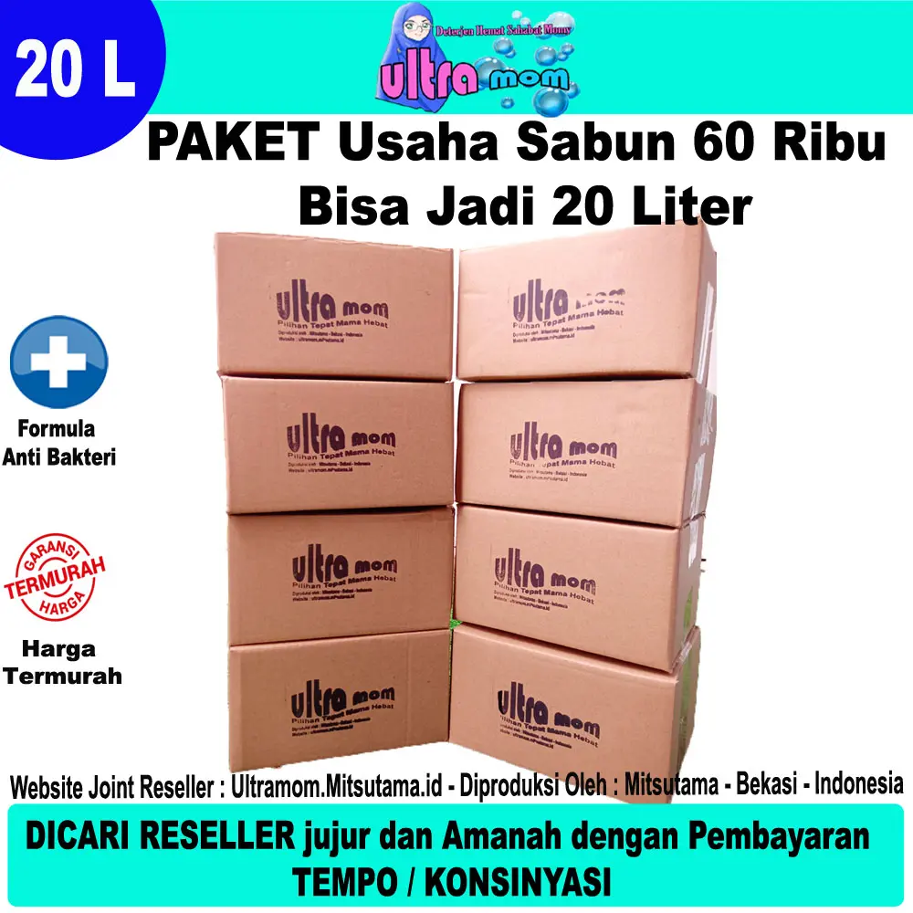 ULTRAMOM Biang Sabun Cuci Tangan 20Liter Busa Banyak + Anti Bakteri