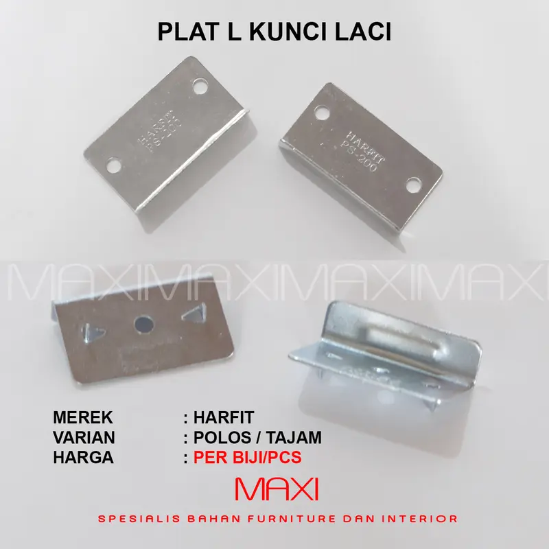 PLAT KUNCI LACI L CHROME - DRAWER LOCK PLATE 0