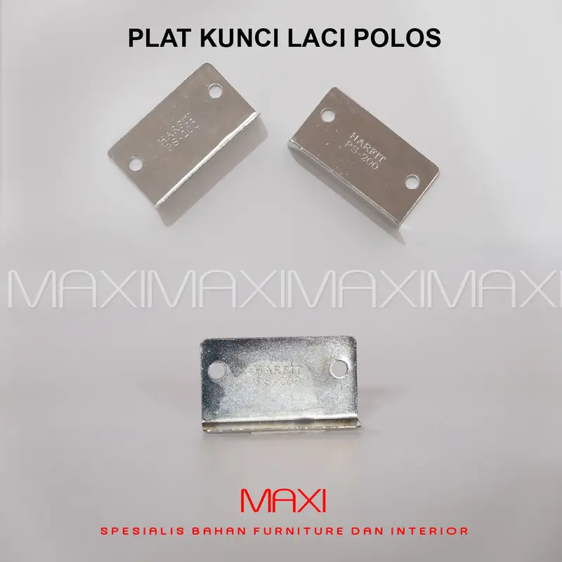 PLAT KUNCI LACI L CHROME - DRAWER LOCK PLATE 1
