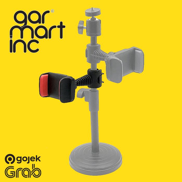 Gambar Holder Smartphone Clip Clamp HP for Light Stand Tripod / Car Seat Etc dari garmart Kota Administrasi Jakarta Barat Tokopedia