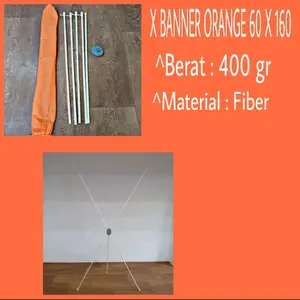 X BANNER ORANGE 60 X 160