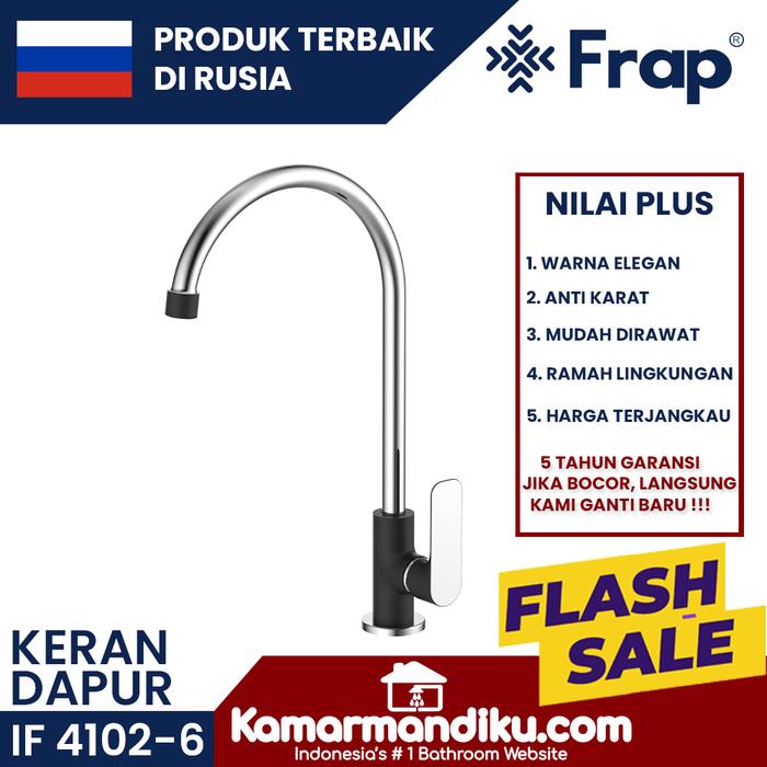 Gambar FRAP Keran Dapur Kitchen Sink Pillar IF 4102-6 anti karat bergaransi dari kamarmandiku.com Kota Administrasi Jakarta Timur Tokopedia