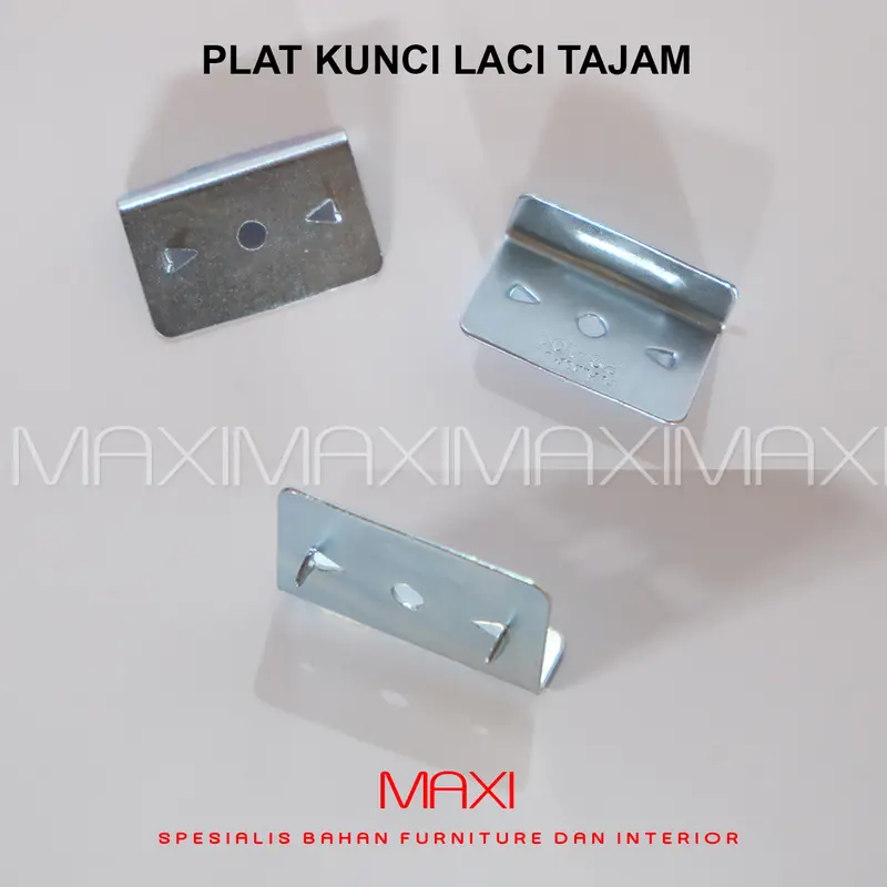 PLAT KUNCI LACI L CHROME - DRAWER LOCK PLATE 2