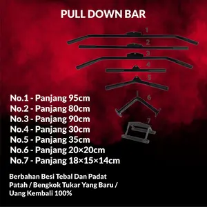 Alat Home Fitness Grip Bar Handle Pulldown Pull Down Bar Panjang 95cm 80cm 90cm 30cm 35cm 20x20cm 18x15x14cm Berbahan Besi Tebal Dan Padat Garansi 1 Tahun - Outdoor