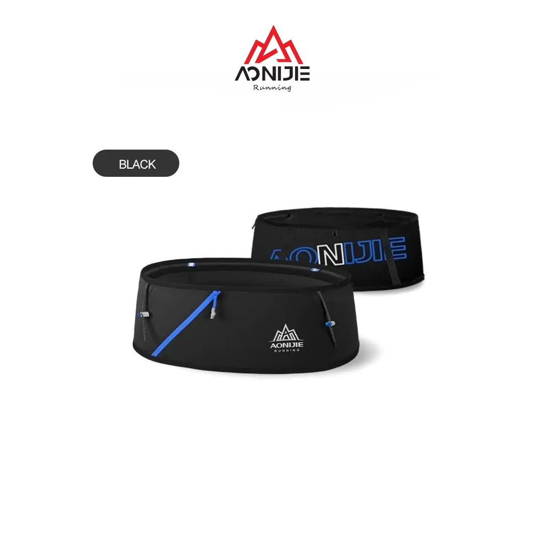 Aonijie Waist Bag W8101 - Tas Pinggang Lari Sepeda - BLACK