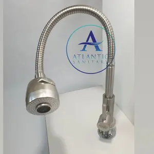 Kran fleksibel cuci piring dari meja stainles/kran angsa cuci piring