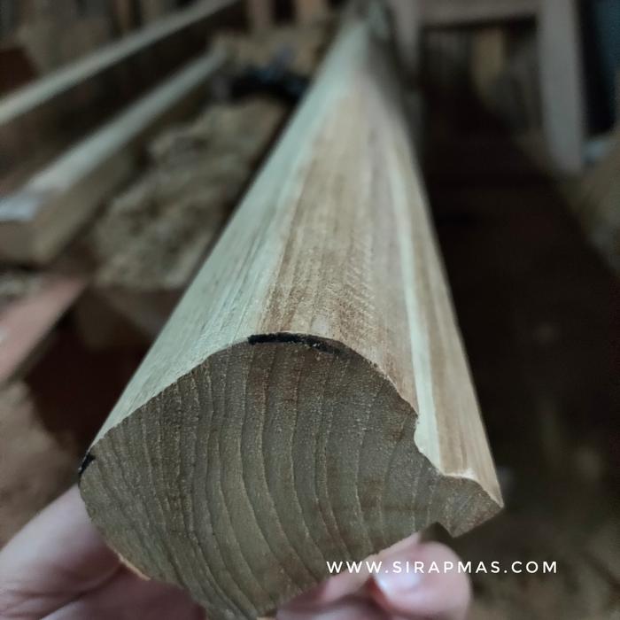 Gambar Hand Railing Jati Grade A Uk. 5 x 6 cm dari SIRAPMAS Kota Semarang Tokopedia
