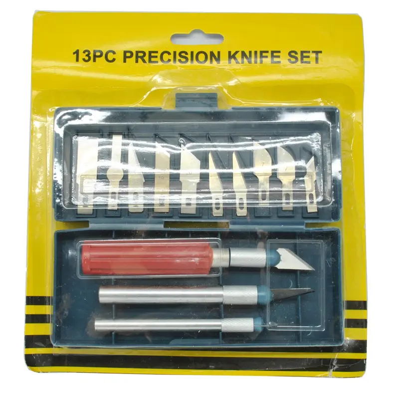 Pisau Alat Ukir Seni Hobi 13in1 Set Crafting Cutter Craft Art Knife 4