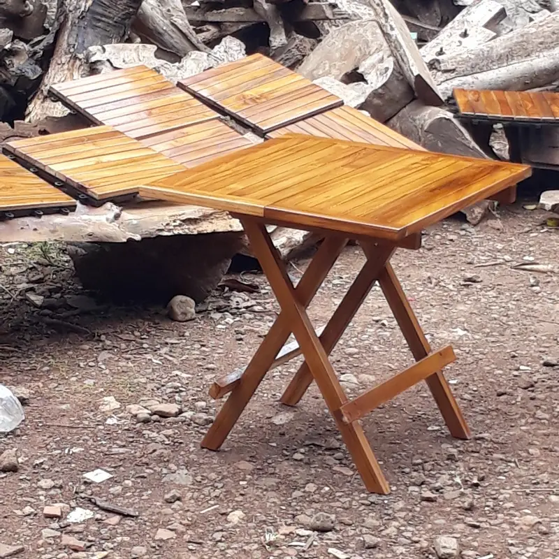 meja lipat kayu jati 50x50 1