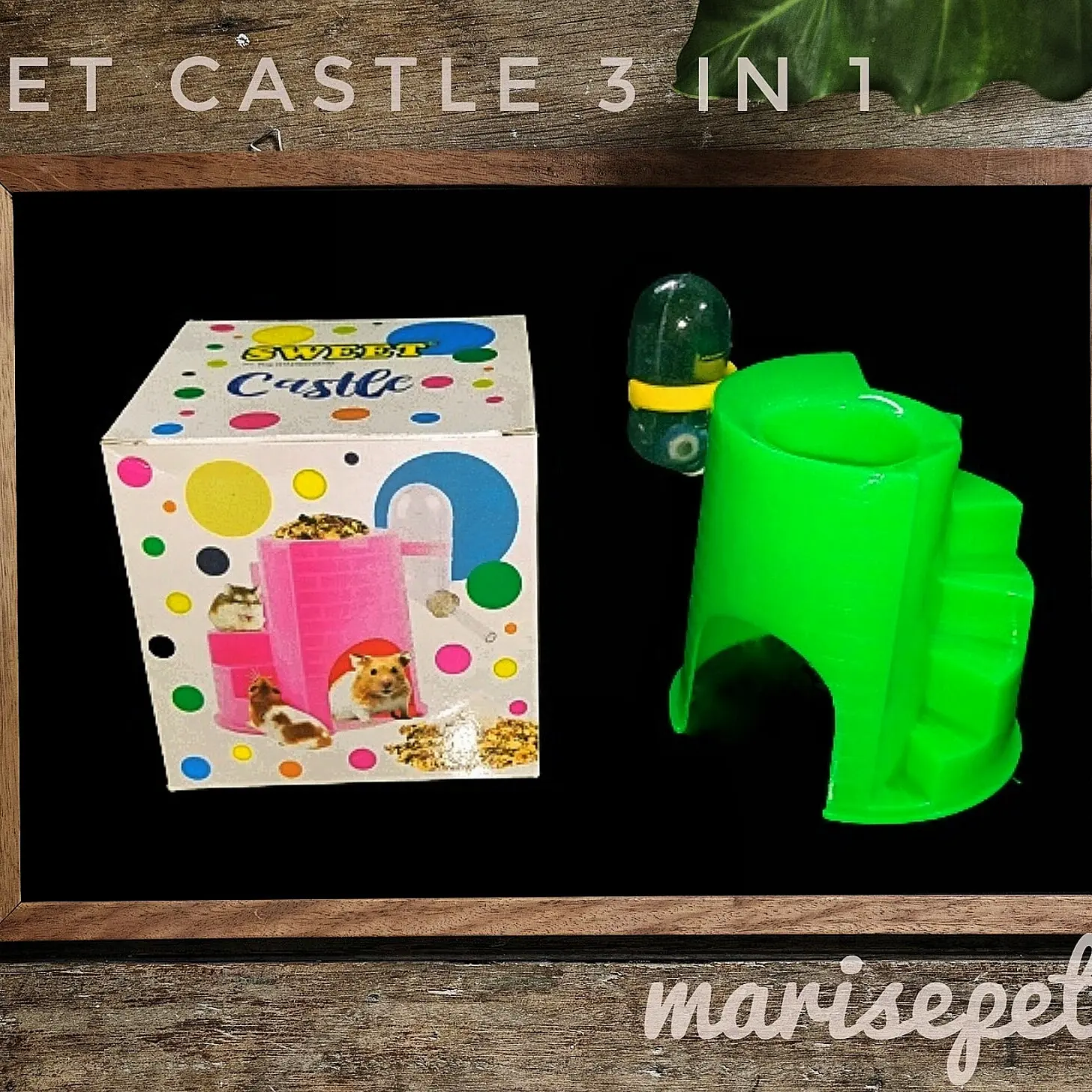 botol minum hamster 3 in 1 castle rumah dan tempaf makan