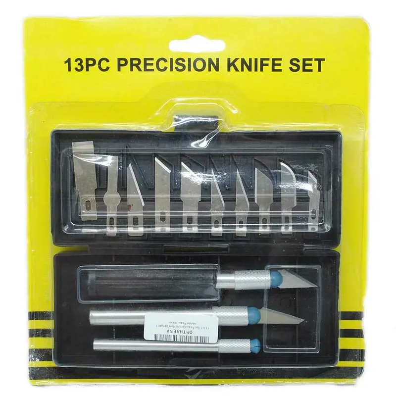 Pisau Alat Ukir Seni Hobi 13in1 Set Crafting Cutter Craft Art Knife 3