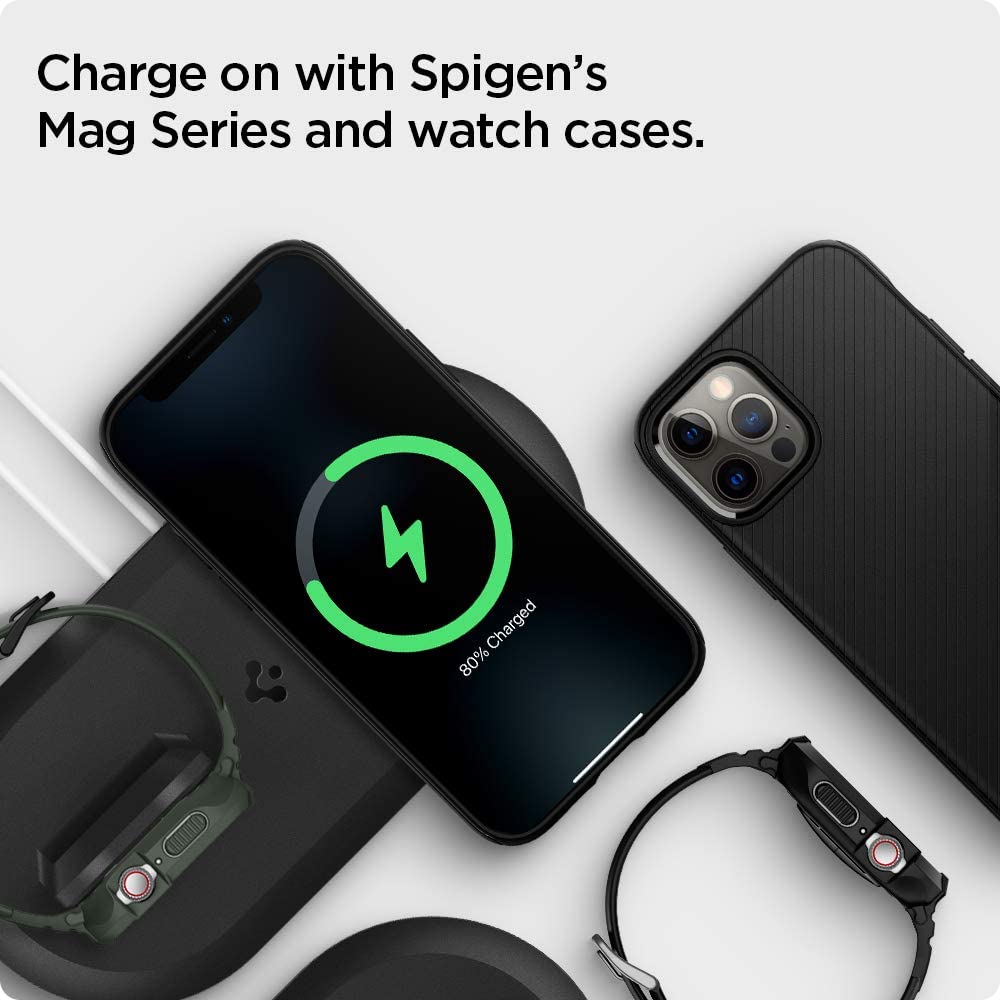 Case Apple Magsafe Dock Apple Watch Spigen Stand 2 in 1 Mag Fit Duo