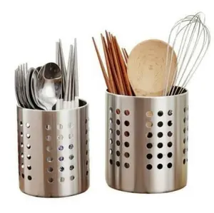 Tempat Sendok / Sumpit / Garpu DLL, Tempat Peralatan Makan Stainless -