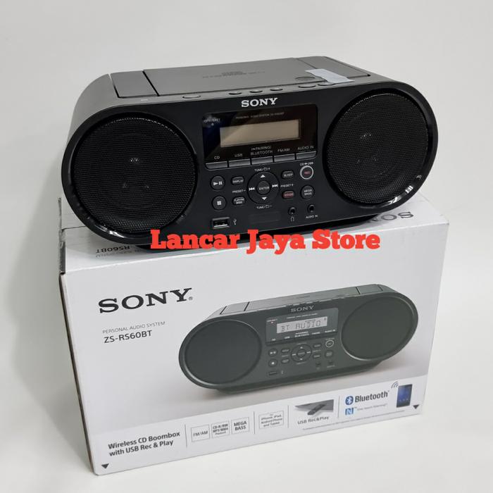 Gambar SONY ZS-RS60BT Bluetooth & Portable CD Boombox Original Sony Cd Player dari Lancar Jaya Store LJS Kota Administrasi Jakarta Barat Tokopedia