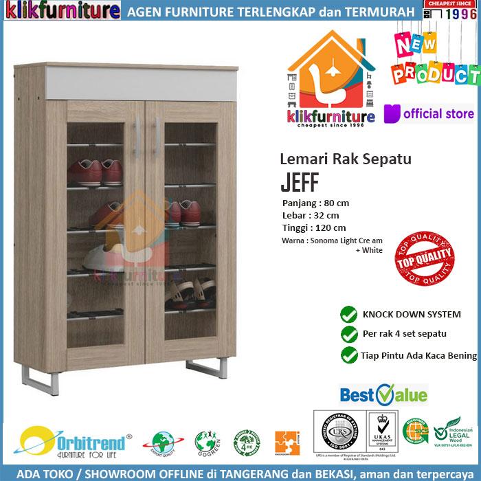 Gambar Rak Sepatu Lemari Sepatu Tempat Sepatu JEFF dari KLIKFURNITURE-ID Kota Tangerang Tokopedia