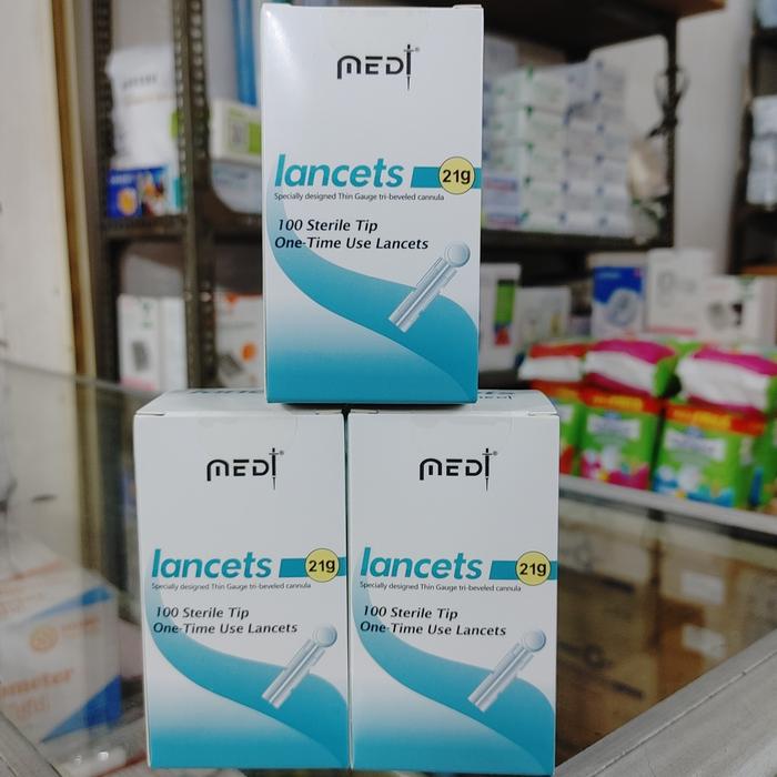 Jual MEDT Lancet 21G - Medilancet/MEDI Lancets Jarum Bekam isi 100 ...