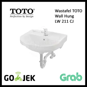 LW 211 CJ | LW211CJ | Wastafel Gantung TOTO | Wall Hung Lavatory (BODY ONLY)