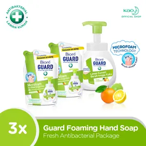 Biore Guard Foam Fresh Lemon Package - Sabun Cuci Tangan Foam Anti Bakteri