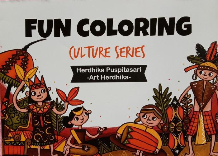 Gambar FUN COLORING SERIES TEMA - Merah dari KETEMUBUKUONLINE Kab. Sleman 4 Tokopedia