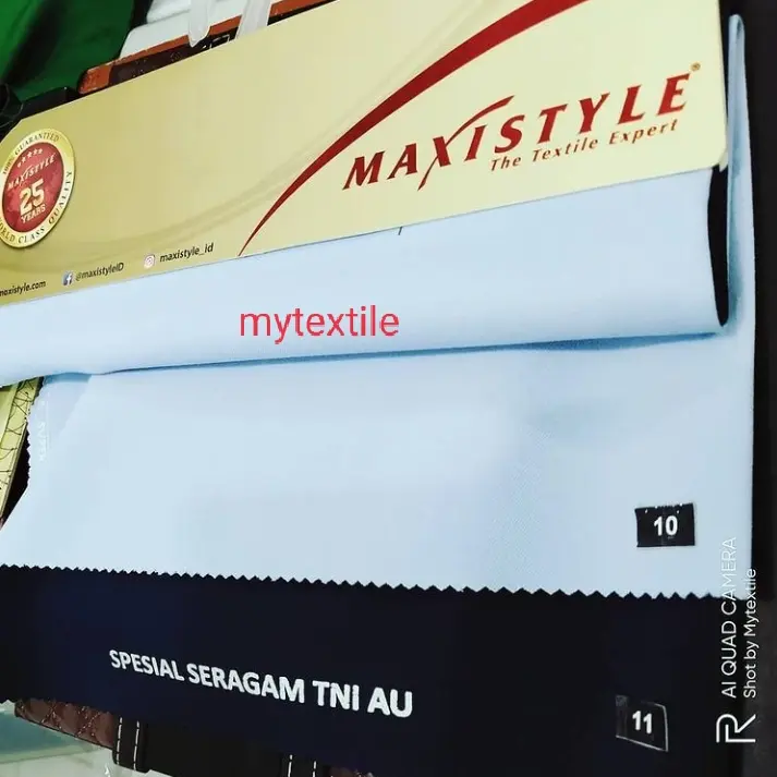 kain portofino warna khusus seragam TNI AU pdl pdh maxistyle