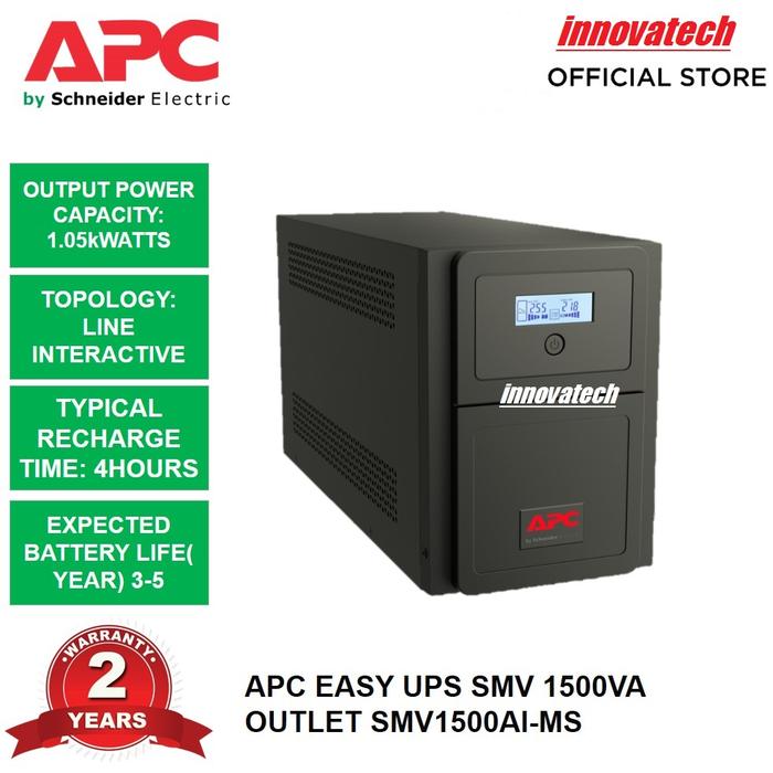 Gambar APC UPS SMV1500AI-MS SMV1500AIMS SMV1500 SMV1500AI SMV 1500VA SINEWAVE dari Innovatech Official Kota Administrasi Jakarta Pusat Tokopedia