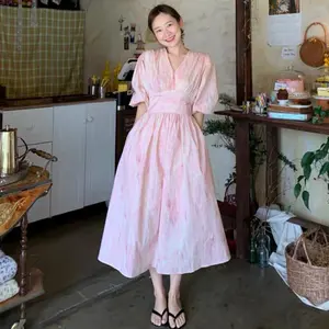 Dress Wanita Pakaian Perempuan Terusan Baju Panjang