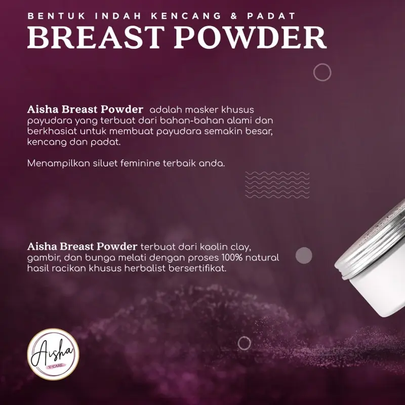 AISHA BREASTS POWDER | AISHAVCARE | PERAWATAN KEWANITAAN 2