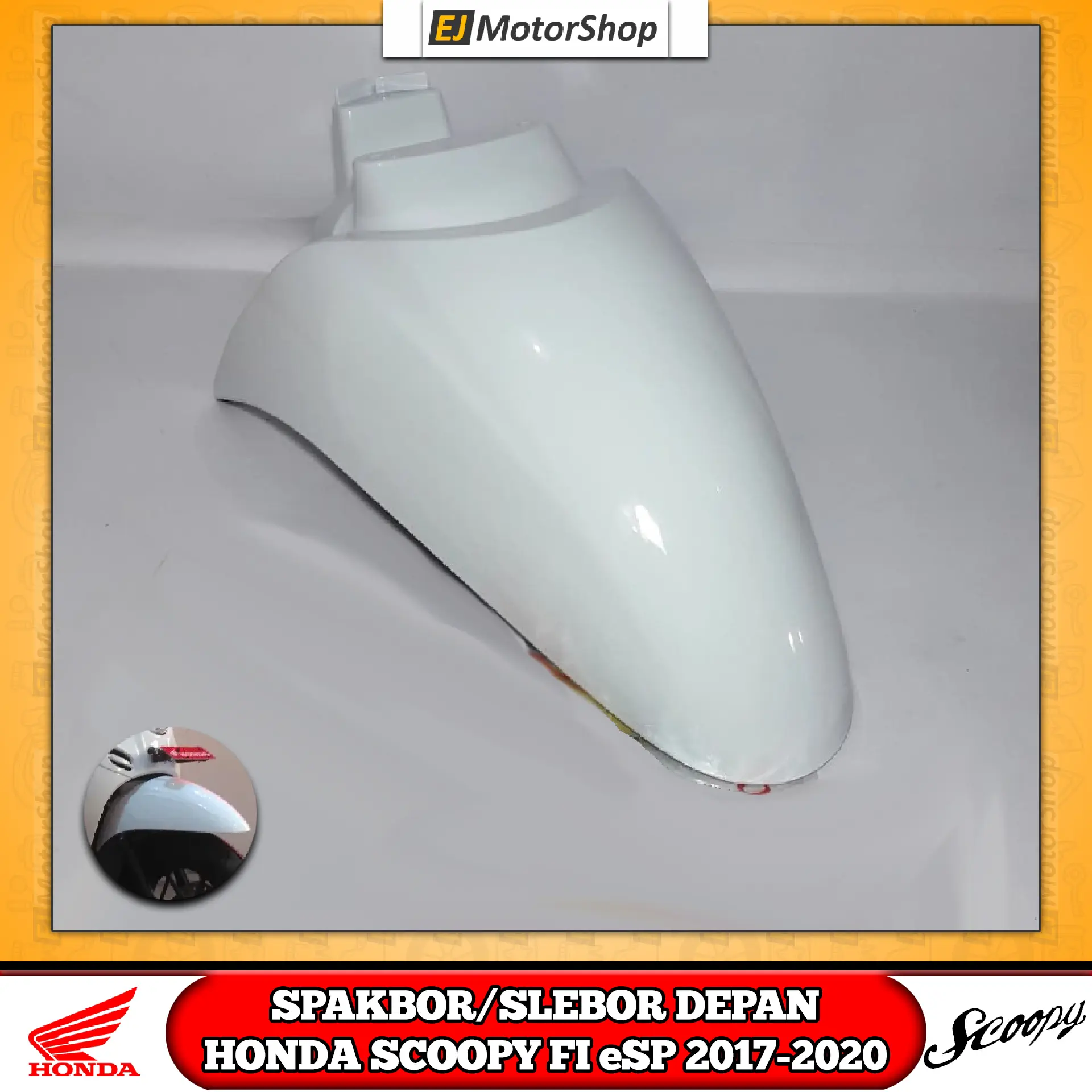 Spakbor Slebor Depan Honda Scoopy eSP Putih 2017-2020