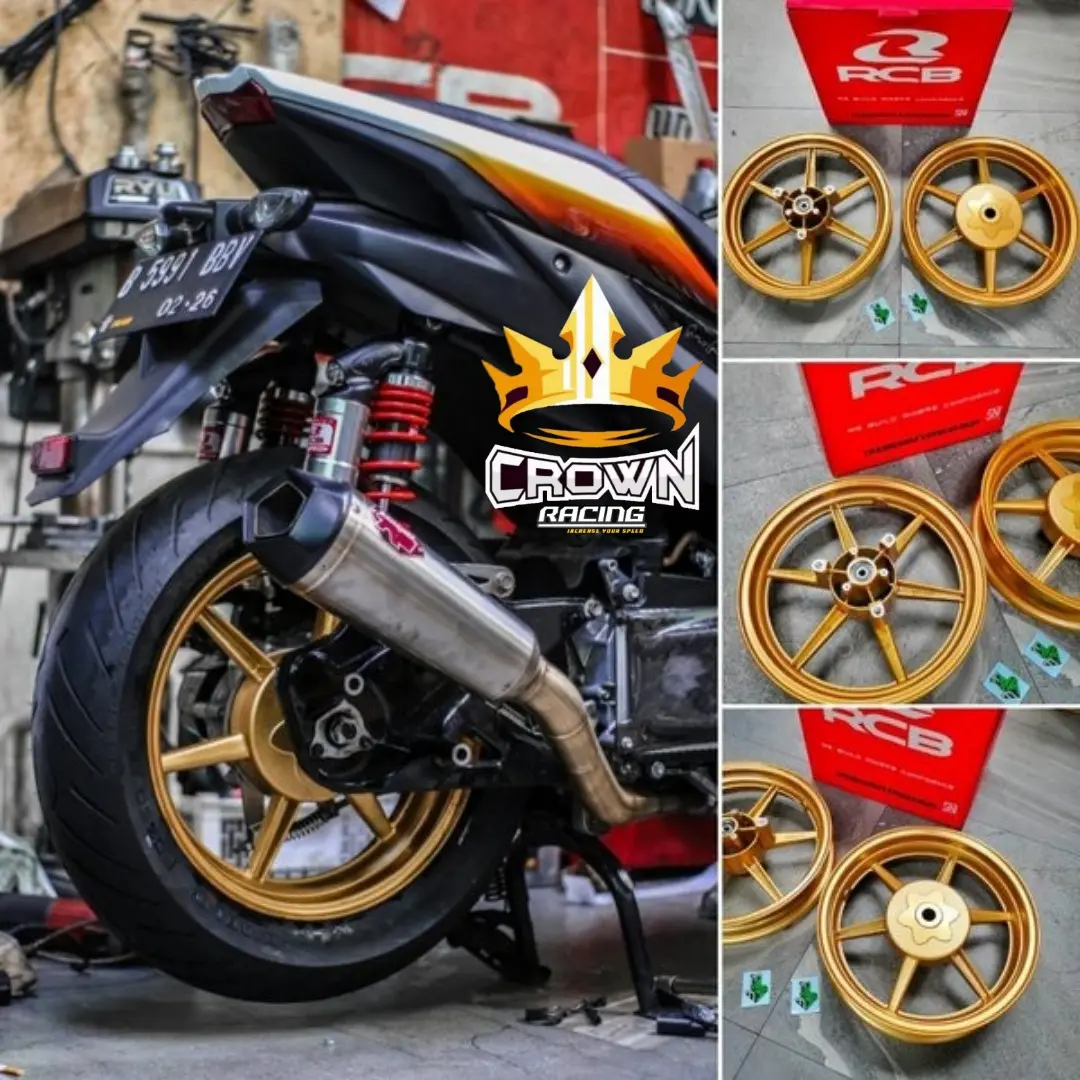 Velg RCB SP811 Belakang Tromol Yamaha Aerox 155 Motor Motorcycle