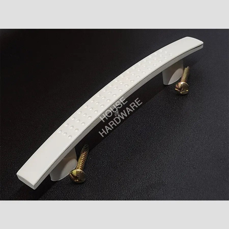 HANDLE BINTIK POLOS PUTIH 96 mm / TARIKAN PINTU LEMARI