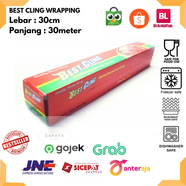 PLASTIK WRAP MAKANAN / FOOD WRAP BEST FRESH 30CM- READY STOCK