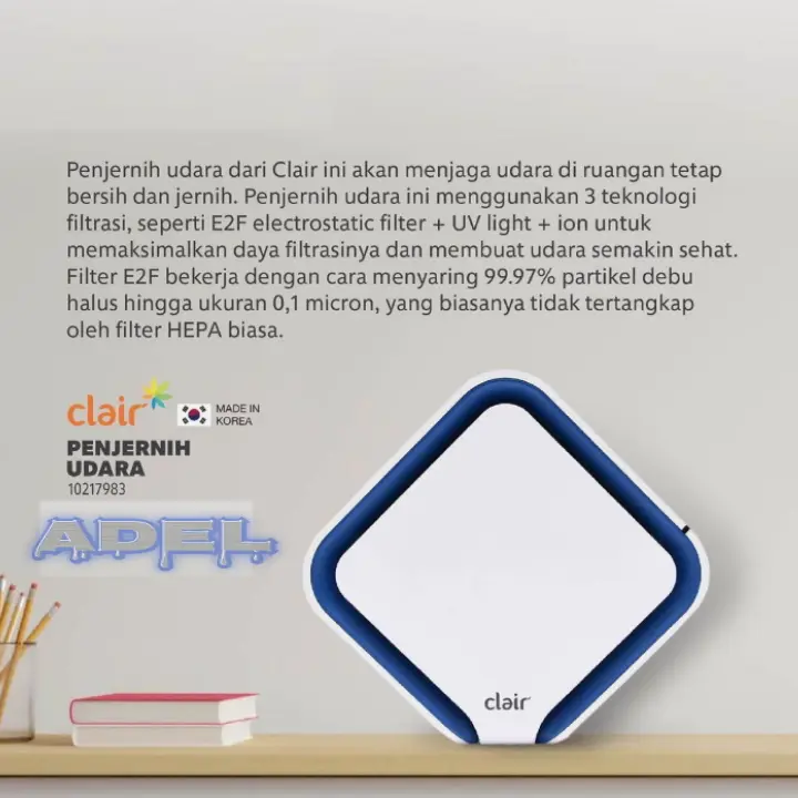 CLAIR air purifier cube plus penjernih udara - pembersih virus udara
