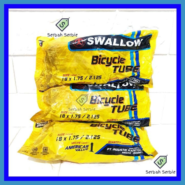 BAN DALAM SEPEDA 18X1.75 18X2.125 SWALLOW 18 X 175 190 195 200 2125 0