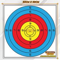 Gambar Print Target Olah Raga Panahan Tipe Face Target Panahan 50cmx50cm dari alima archery Kab. Bandung 2 Tokopedia