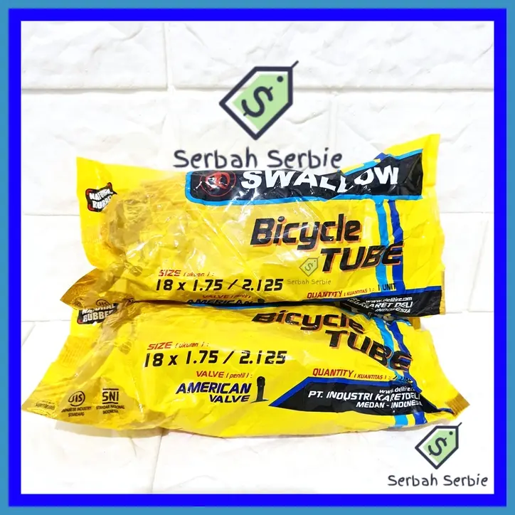 BAN DALAM SEPEDA 18X1.75 18X2.125 SWALLOW 18 X 175 190 195 200 2125 1